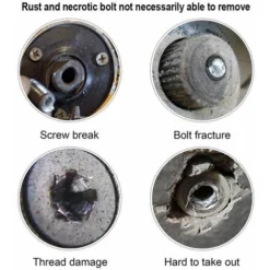 Damaged Screw Extractor Set, High Speed Steel 22PCS Broken Screw Extractor Kit All-Purpose Broken Bolt Screw Remover Tool With Magnetic Extension Bit Holder & Socket Adapter -Promos Brico Forte Boutique 100034960 4