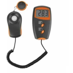 Luxmètre Numérique, 0-100,000 Illuminomètre Numérique LCD Affichage Light Meter Test Précision élevée Environnemental Illuminomètre Sans Batterie Inclus Guazhuni