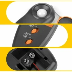 Luxmètre Numérique, 0-100,000 Illuminomètre Numérique LCD Affichage Light Meter Test Précision élevée Environnemental Illuminomètre Sans Batterie Inclus Guazhuni -Promos Brico Forte Boutique 100210592 3