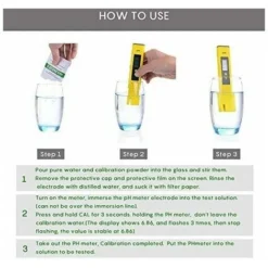 PH Mètre Numérique, Testeur PH Numérique Portable Lecteur Résolution 0,01pH, Test Avec 0-14 PH Plage De Mesure Avec ATC Pour L'eau Potable, Aquariums, Hydroponie, Piscines -Promos Brico Forte Boutique 100344713 4