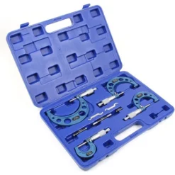 Coffret De Micromètres Set 0-100mm 4 Manomètres Précision De Mesure 0,01mm Outil De Mesurage