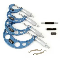 Coffret De Micromètres Set 0-100mm 4 Manomètres Précision De Mesure 0,01mm Outil De Mesurage -Promos Brico Forte Boutique 11265322 4