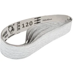 MSW Lot De Cinq Bandes Pour Ponceuse De Tube 760 X 40 Mm Abrasif Grain 120 5 Pieces