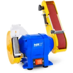 MSW Ponceuse Ponceuse À Bande Ponceuse À Bande Rectifieuse Bloc De Ponçage 250 W