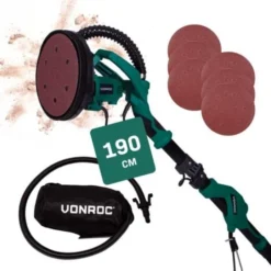 Ponceuse Girafe 1050 W - Idéale Pour Le Plafond Et Les Murs - Diamètre Du Disque 225mm