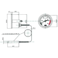 Thermomètre à Capillaire - 0 / 500°C -Promos Brico Forte Boutique 16186966 3