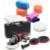 Machine à Polir Meuleuse Set 26 Pcs. 1500 W 3000 T/min Max. Polisseuse 6 Niveaux Rectifieuse