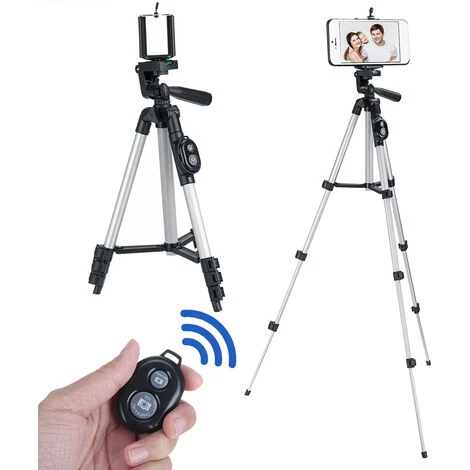 Trépied Longue Standard Télécommande Bluetooth Support De Caméra Téléphone 20 X 34cm 3 Trépied Longue Standard Télécommande Bluetooth Support De Caméra Téléphone 20 X 34cm – Image 3