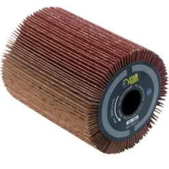 Brosse A Lamelles Abrasives Ø80mm - L 100mm Pour Poncer