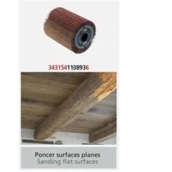 Brosse A Lamelles Abrasives Ø80mm - L 100mm Pour Poncer -Promos Brico Forte Boutique 20977591 3