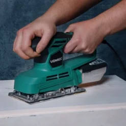 Ponceuse Vibrante 240W – 90x187mm – Boîtier De Récupération De Poussière Et 12 Feuilles Abrasives Inclus -Promos Brico Forte Boutique 23286937 3