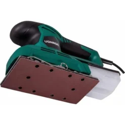 Ponceuse Vibrante 240W – 90x187mm – Boîtier De Récupération De Poussière Et 12 Feuilles Abrasives Inclus -Promos Brico Forte Boutique 23286937 5