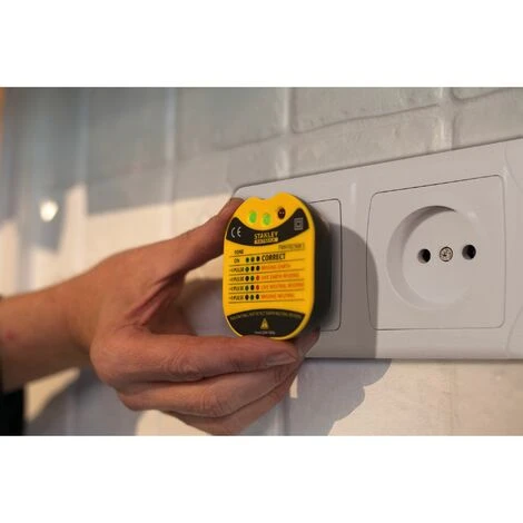 Testeur Pour Prise Mural - 230 V - Cat II - FATMAX - STANLEY, FMHT82569-6 3 Testeur Pour Prise Mural - 230 V - Cat II - FATMAX - STANLEY, FMHT82569-6 – Image 3