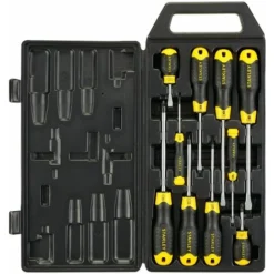 Tournevis Cushion Grip - Embout Magnétique - Lame En Acier Trempé - Jeu De 10 Pièces - STANLEY, 2-65-005 -Promos Brico Forte Boutique 24134565 5