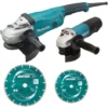 Ensemble De 2 Meuleuses Ø230 Et 125 Mm Avec Kit D'accessoires MAKITA - DK0053GX2-P