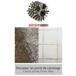 Brosse Fibre Plastique D. 120 Mm - Pour Rénovateur REX 120C 5 Brosse Fibre Plastique D. 120 Mm - Pour Rénovateur REX 120C -Promos Brico Forte Boutique 24536367 3