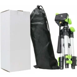 Huepar TPD05 50cm/19.6" Trépied Léger En Aluminium, Trépied Réglable Portable Pour Niveau Laser, Avec Tête Panoramique Flexible Et Niveau à Bulle 3 Voies, Plateau à Dégagement Rapide Avec Vis 1/4"-20 -Promos Brico Forte Boutique 26695503 4