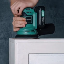 Ponceuse Excentrique Sans Fil 20V - Ø125mm - Batterie 2.0 Ah, Chargeur De Batterie, Sac De Poussière Et 12 Feuilles Abrasives Inclus -Promos Brico Forte Boutique 27287318 3