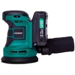 Ponceuse Excentrique Sans Fil 20V - Ø125mm - Batterie 2.0 Ah, Chargeur De Batterie, Sac De Poussière Et 12 Feuilles Abrasives Inclus -Promos Brico Forte Boutique 27287318 4