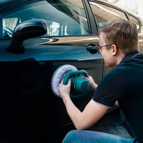 Polisseuse Excentrique 120W – 240mm - Double Poignées - 2 Bonnets De Polissage Inclus 5 Polisseuse Excentrique 120W – 240mm - Double Poignées - 2 Bonnets De Polissage Inclus – Image 5