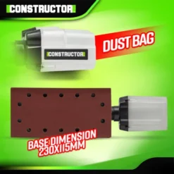 Ponceuse Vibrante 330W - Constructor 6 Ponceuse Vibrante 330W - Constructor -Promos Brico Forte Boutique 28010774 3