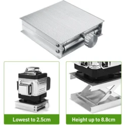 Niveau Laser 4D 360 ° 16 Lignes Automatique Croix Rotatifs Télécommande Niveau + Base Rotative + Alimentation + Mallette De Transport + Support Mural 8 Niveau Laser 4D 360 ° 16 Lignes Automatique Croix Rotatifs Télécommande Niveau + Base Rotative + Alimentation + Mallette De Transport + Support Mural -Promos Brico Forte Boutique 28211039 4