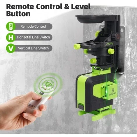 Huepar 16 Lignes 4D Ligne Croisée De Niveau Laser Ligne De Faisceau Vert Avec Batterie Li-ion Pour Carreaux De Sol Multifonction Et Télécommande 904DG 2 Huepar 16 Lignes 4D Ligne Croisée De Niveau Laser Ligne De Faisceau Vert Avec Batterie Li-ion Pour Carreaux De Sol Multifonction Et Télécommande 904DG – Image 2