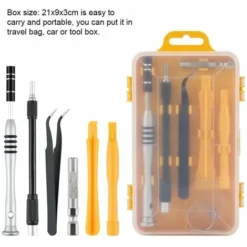 Kit Tournevis De Précision,110 En 1 Set Tournevis Magnétique Multi-fonction Pour Laptop Mac Montre Jouets Bijoux Lunettes Appareil (noir) -Promos Brico Forte Boutique 32753389 4