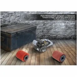 FARTOOLS PACK REX80 RENOVATEUR COMPACT + BROSSE NYLON ABRASIF + + BROSSE FIBRE SYNTHETIQUE