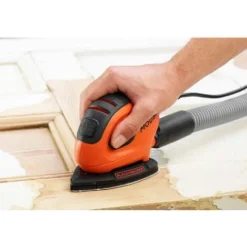 Black & Decker BLACK+DECKER Ponceuse De Détail Mouse Filaire 55W Fixation Auto-agrippante + 6 Abrasifs -Promos Brico Forte Boutique 34599656 3