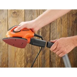 Black & Decker BLACK+DECKER Ponceuse De Détail Mouse Filaire 55W Fixation Auto-agrippante + 6 Abrasifs -Promos Brico Forte Boutique 34599656 4