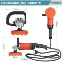 XPOtool Machine Polir Meuleuse 1200W 3000 Tr./min Pochette Polisseuse 6 Niveaux Ponceuse Rotative -Promos Brico Forte Boutique 35582533 4