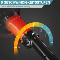 XPOtool Machine Polir Meuleuse 1200W 3000 Tr./min Polisseuse 6 Niveaux Ponceuse Rotative Set -Promos Brico Forte Boutique 35582542 5