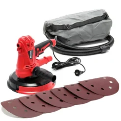 XPOtool Meuleuse Angulaire 1280W Avec Aspiration Et Disque De Ponçage De 215mm Pour Murs Avec Poignée Supplémentaire