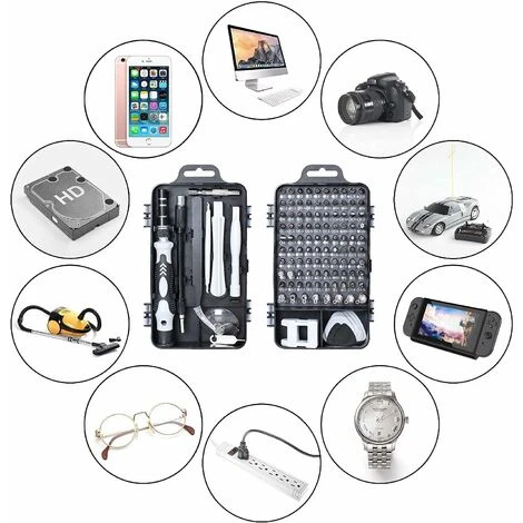 138 En 1 Mini Set Tournevis Precision Kit Tools Petit Boite Tournevis Torx Informatique Demontage Pc Portable Pour Macbook,Iphone,Réparation,Lunettes,Bricolage,Montre,Smartphone 5 138 En 1 Mini Set Tournevis Precision Kit Tools Petit Boite Tournevis Torx Informatique Demontage Pc Portable Pour Macbook,Iphone,Réparation,Lunettes,Bricolage,Montre,Smartphone – Image 5