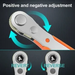 TRIO Tournevis Cruciforme Ph 2 X 110 Mm, Mini Clés à Cliquet 1/4 "et Embouts De Tournevis Cruciformes Avec Entraînement 1/4 Pouce à Couple élevé Mini Tournevis Décalé Réversible à Cliquet Réversible -Promos Brico Forte Boutique 40103401 4