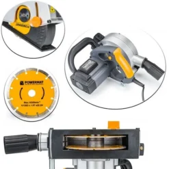 Mallette Rainureuse électrique à Béton Double Disques Avec Laser 3000W -Promos Brico Forte Boutique 40987142 5