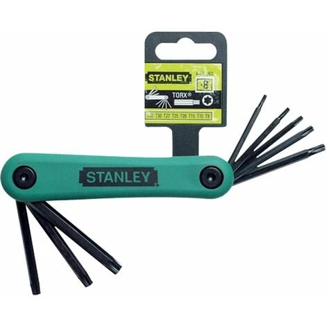 STANLEY - Jeu De 8 Clés Mâles Torx Gamme Pro - 4-69-263 - T9 à T40 1 STANLEY - Jeu De 8 Clés Mâles Torx Gamme Pro - 4-69-263 - T9 à T40
