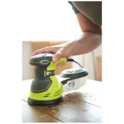 Ponceuse Excentrique électrique RYOBI 300W 125mm - Sac De Transport - ROS300A -Promos Brico Forte Boutique 4161326 4