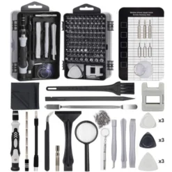 Tournevis De Precision Outil Reparation Magnetique 136 En 1 Kit De Reparation Professionnels Pour Equipement Electronique