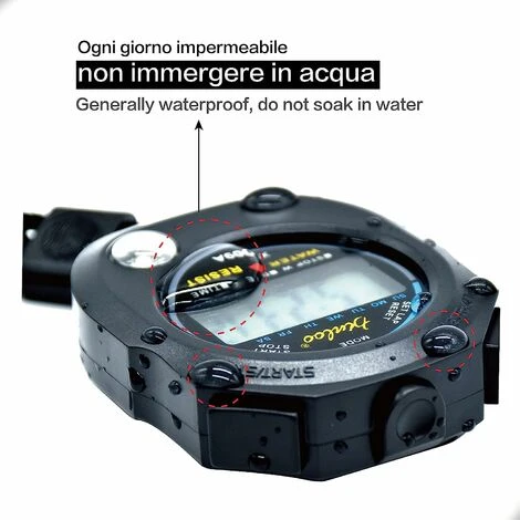 Stoppuhr, Betterlife Digital LCD, Tragbar, Stoppuhr, Alarm, 1 Stück, Schwarz 4 Stoppuhr, Betterlife Digital LCD, Tragbar, Stoppuhr, Alarm, 1 Stück, Schwarz – Image 4