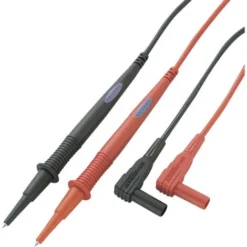 Set De Cordons De Mesure De Sécurité 1.00 M Noir, Rouge VOLTCRAFT MS-1A