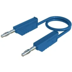 Cordon De Mesure SKS Hirschmann MLN 25/2,5 BL [Banane Mâle 4 Mm - Banane Mâle 4 Mm] 25.00 Cm Bleu 1 Pc(s)