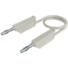 Cordon De Mesure SKS Hirschmann MLN 200/2,5 WS [Banane Mâle 4 Mm - Banane Mâle 4 Mm] 2.00 M Blanc 1 Pc(s)