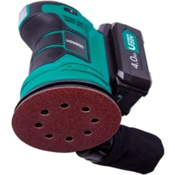 Ponceuse Orbitale Sans Fil 20V - Ø125mm – 12 Feuilles Abrasives Et Sac De Récupération De Poussière - Batterie 4.0 Ah Et Chargeur Inclus -Promos Brico Forte Boutique 44190757 3