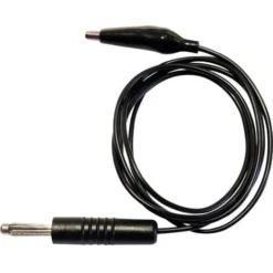 Cordon De Mesure Schnepp 100CM PVC SW [Banane Mâle 4 Mm - Pinces Crocodile] 1.00 M Noir 1 Pc(s)