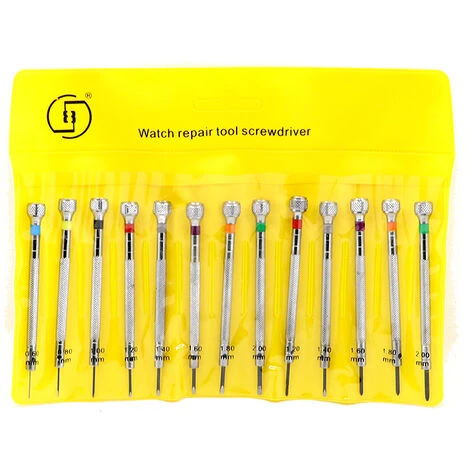 Tournevis Precision, Différentes Tailles Montre Outil De Montre Pour Les Horlogers, Réparation De Montres Fendue Driver Tournevis Horloger Réparation Outils,Irisfr(13pcs) 2 Tournevis Precision, Différentes Tailles Montre Outil De Montre Pour Les Horlogers, Réparation De Montres Fendue Driver Tournevis Horloger Réparation Outils,Irisfr(13pcs) – Image 2