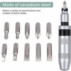 Tournevis à Frapper 13 Pièces 1/2" Impact Driver Set D'embouts Pour Coupes Hexagonales En Croix Pour Usages Lourds -Versailles -Promos Brico Forte Boutique 45331828 4