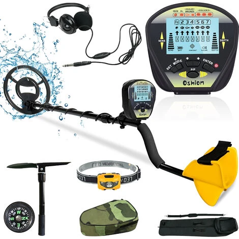 Détecteur De Métaux Mode Discrimination LCD étanche De 10 Pouces Outil De Recherche De Trésors Avec Pelle, Sac, Casque Et Lampe Frontale 2 Détecteur De Métaux Mode Discrimination LCD étanche De 10 Pouces Outil De Recherche De Trésors Avec Pelle, Sac, Casque Et Lampe Frontale – Image 2