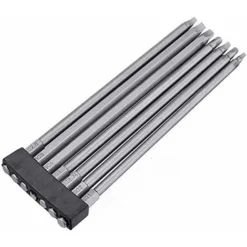 1/4" Hex Tige Long Magnétique Carré Tournevis Bits Set Outils Électriques, 150mm Longueur Guazhuni 7Pcs